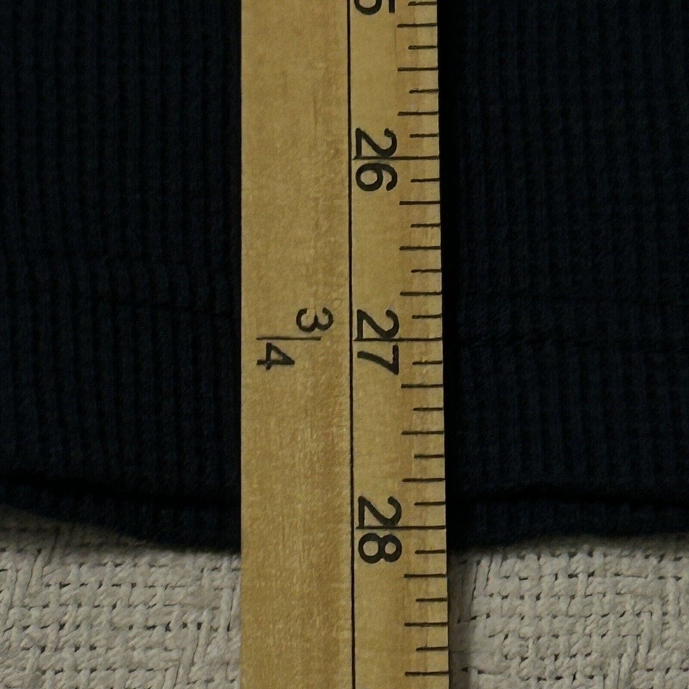 JMR USA Thermal Shirt Mens Medium Navy Blue Waffle Long Sleeve Pullover - Picture 13 of 15